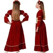 Atosa Disfraz De Niña Medieval Queen