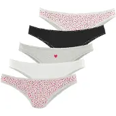 LASCANA Braga gris moteado / rojo / negro / offwhite