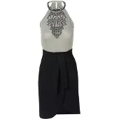 KOROSHI Vestido gris / negro