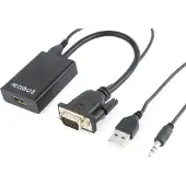 Gembird Adaptador De Hdmi A Vga/jack A-vga-hdmi-01