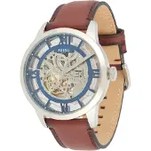 Fossil Reloj analógico 'Townsman' genciana / marrón / plata