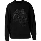KOROSHI Sudadera negro / plata