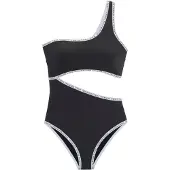 Copenhagen Studios Traje de baño negro / blanco