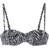 s.Oliver Top de bikini negro / blanco