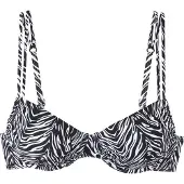 s.Oliver Top de bikini negro / blanco