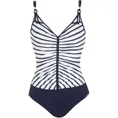 Sunflair Traje de baño azul oscuro / blanco