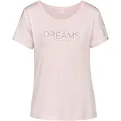 s.Oliver Camiseta para dormir rosa / rosa / negro