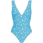 Vivid Traje de baño azul oscuro / blanco