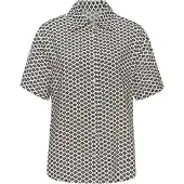 LASCANA Camiseta para dormir negro / blanco
