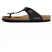 Bayton Sandalias de dedo 'Mercure' gris / negro