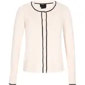 Dreimaster Klassik Cárdigan crema / negro