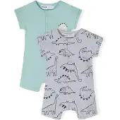 MINOTI Pijama entero/body azul / gris / blanco