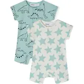MINOTI Pijama entero/body ecru / menta / negro