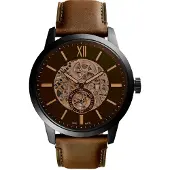 Fossil Reloj analógico 'Townsman' arena / beige oscuro / marrón / negro