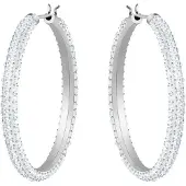 Swarovski Pendientes 'Dextera' plata