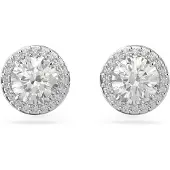 Swarovski Pendientes 'Una' plata