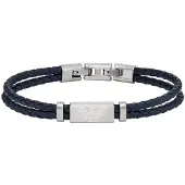 Emporio Armani Pulsera de cuero de moda EGS2995040