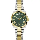 GUESS Reloj analógico 'Luna' oro / plata