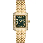 Michael Kors Reloj analógico 'EMERY' oro / negro / transparente