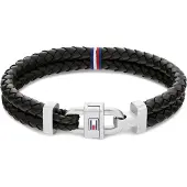 Tommy Hilfiger pulsera de piel con detalle en acero 2790361