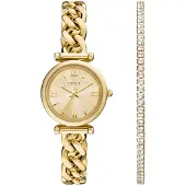 Fossil Reloj analógico 'CARLIE' oro / transparente