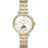 Fossil Reloj analógico azul / oro / plata / blanco
