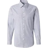 Selected Camisa 'SLHSLIMETHAN' azul paloma / offwhite