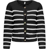 ONLY Cárdigan 'ONLLaura' negro / offwhite