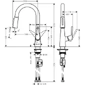 Hansgrohe Talis S, lavabo, cromo