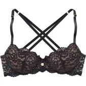 LASCANA Sujetador beige / negro
