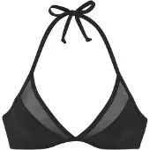LASCANA Top de bikini negro