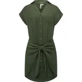 Ragwear Vestido camisero 'Bahaya' verde oscuro