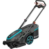 Gardena 14646-20, cortacésped eléctrico PowerMax Duo 46/36V PA4, con batería de 18,0 V, para superficies de hasta 600 m², incluye 2 baterías