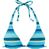 s.Oliver Top de bikini turquesa / añil / azul oscuro