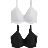 Next Sujetador reductor 'Ultimate' negro / blanco