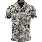 Key Largo Camisa 'Keys' beige / negro