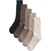 Next Calcetines ecru / beige moteado / chocolate / negro