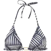 LASCANA Top de bikini marino / blanco