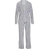 s.Oliver Pijama marino / negro / blanco