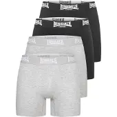 Lonsdale Calzoncillo boxer gris moteado / negro / blanco