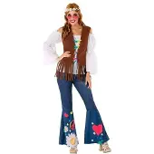 Atosa Disfraz De Mujer Hippie