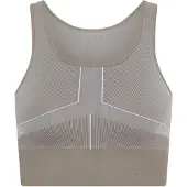 Born Living Yoga Top deportivo 'Cara' gris / taupe / blanco