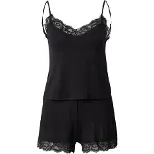 Hunkemoller Pijama de pantalón corto negro