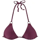 LASCANA Top de bikini 'Kati' burdeos