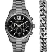 Michael Kors Reloj analógico 'LEXINGTON' antracita / negro