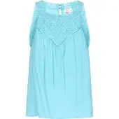 IZIA Top 'Boho' turquesa
