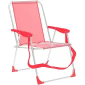 Marbueno Summer Silla Plegable Fija De Aluminio 53x56x78 Cm