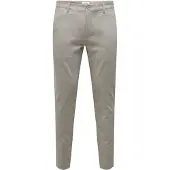 Only & Sons Pantalón chino 'ONSMark' piedra / offwhite