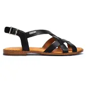 Pikolinos para mujer. W0X-0556ST Sandalias de piel Algar negro (41), 1 a 3cm, Hebilla, Casual, outlet 2026.