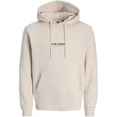 Jack & Jones Sudadera 'JWHVESTERBRO' beige / negro